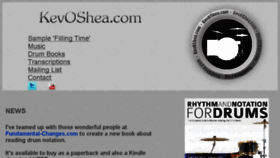 What Kevoshea.com website looked like in 2018 (5 years ago)