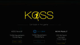 What Kossparis.com website looked like in 2018 (5 years ago)