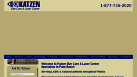 What Katzeneyecare.com website looked like in 2018 (5 years ago)