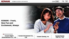 What Konami-europe.com website looked like in 2018 (5 years ago)