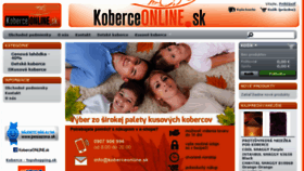 What Koberceonline.sk website looked like in 2018 (5 years ago)