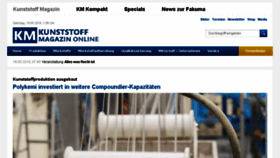What Kunststoff-magazin.de website looked like in 2018 (5 years ago)