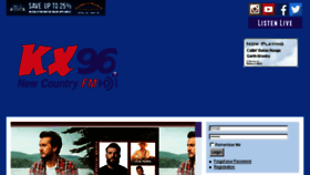 What Kx96.fm website looked like in 2018 (5 years ago)