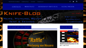 What Knife-blog.com website looked like in 2018 (6 years ago)