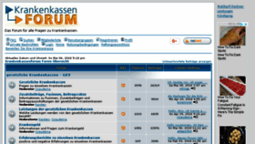 What Krankenkassenforum.de website looked like in 2018 (5 years ago)