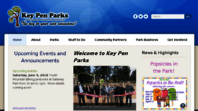 What Keypenparks.com website looked like in 2018 (5 years ago)