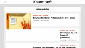 What Khurmisoft.com website looked like in 2018 (5 years ago)