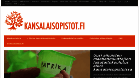 What Kansalaisopistot.fi website looked like in 2018 (5 years ago)