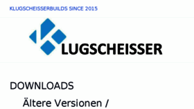 What Klugscheisserbuilds.net website looked like in 2018 (5 years ago)