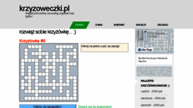 What Krzyzoweczki.pl website looked like in 2018 (5 years ago)