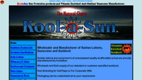 What Koolasun.co.za website looked like in 2018 (7 years ago)