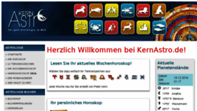 What Kernastro.de website looked like in 2018 (5 years ago)