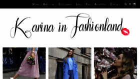 What Karinainfashionland.com website looked like in 2018 (5 years ago)