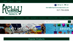 What Kellypromotionalproducts.com website looked like in 2018 (5 years ago)