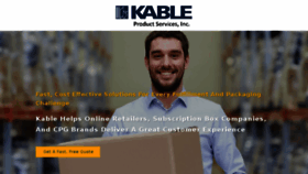 What Kable.com website looked like in 2018 (5 years ago)