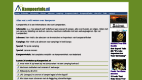 What Kampeerinfo.nl website looked like in 2018 (8 years ago)