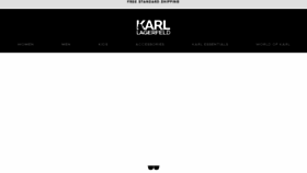 What Karllagerfeld.com website looked like in 2018 (5 years ago)