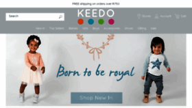 What Keedo.co.za website looked like in 2018 (5 years ago)