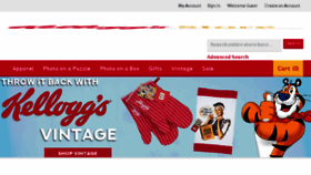 What Kelloggstore.com website looked like in 2018 (5 years ago)