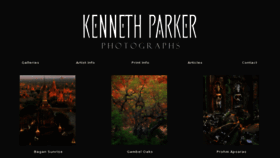 What Kennethparker.com website looked like in 2018 (5 years ago)
