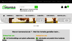 What Kameraclub.de website looked like in 2018 (5 years ago)