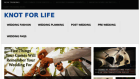 What Knotforlife.com website looked like in 2018 (5 years ago)