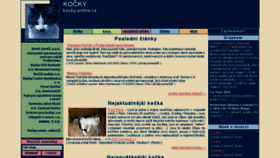 What Kocky-online.cz website looked like in 2018 (5 years ago)