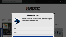 What Konkursykreatywne.pl website looked like in 2018 (5 years ago)