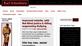 What Karlschonborn.com website looked like in 2018 (5 years ago)