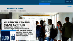 What Kuleuven-kortrijk.be website looked like in 2018 (5 years ago)