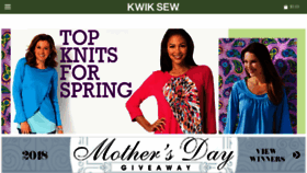 What Kwiksew.com website looked like in 2018 (5 years ago)