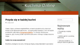 What Kuchnia-online.pl website looked like in 2018 (5 years ago)