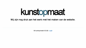 What Kunstopmaat.nl website looked like in 2018 (5 years ago)