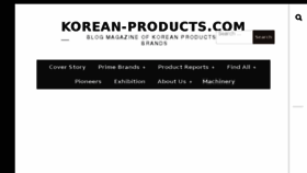 What Korean-products.com website looked like in 2018 (5 years ago)