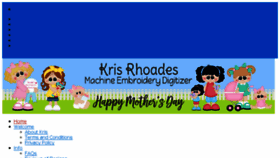 What Krisrhoades.com website looked like in 2018 (5 years ago)