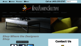 What Kingsflooring.ca website looked like in 2018 (5 years ago)