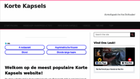 What Korte-kapsels.com website looked like in 2018 (6 years ago)