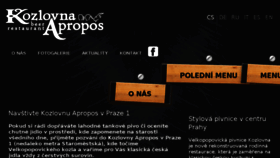 What Kozlovna-apropos.cz website looked like in 2018 (5 years ago)