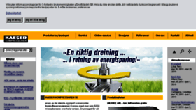 What Kaeser.no website looked like in 2018 (7 years ago)