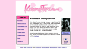 What Kissingtips.com website looked like in 2018 (5 years ago)