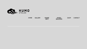 What Kumocycles.com website looked like in 2018 (5 years ago)