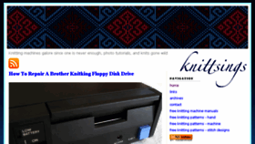 What Knittsings.com website looked like in 2018 (5 years ago)