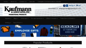 What Kaufmanninc.com website looked like in 2018 (5 years ago)