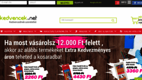 What Kedvencek.net website looked like in 2018 (5 years ago)
