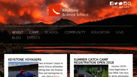 What Keystonescienceschool.org website looked like in 2018 (5 years ago)