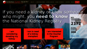 What Kidneyregistry.org website looked like in 2018 (5 years ago)