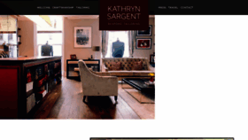 What Kathrynsargent.com website looked like in 2018 (5 years ago)