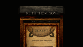What Keiththompsonart.com website looked like in 2018 (5 years ago)