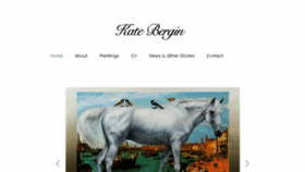 What Kateberginartist.com website looked like in 2018 (5 years ago)