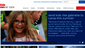 What Kidscancercare.ab.ca website looked like in 2018 (5 years ago)
